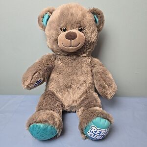 Build A Bear REBEL GIRLS  11" Sitting EMPOWERMENT Brown Teal